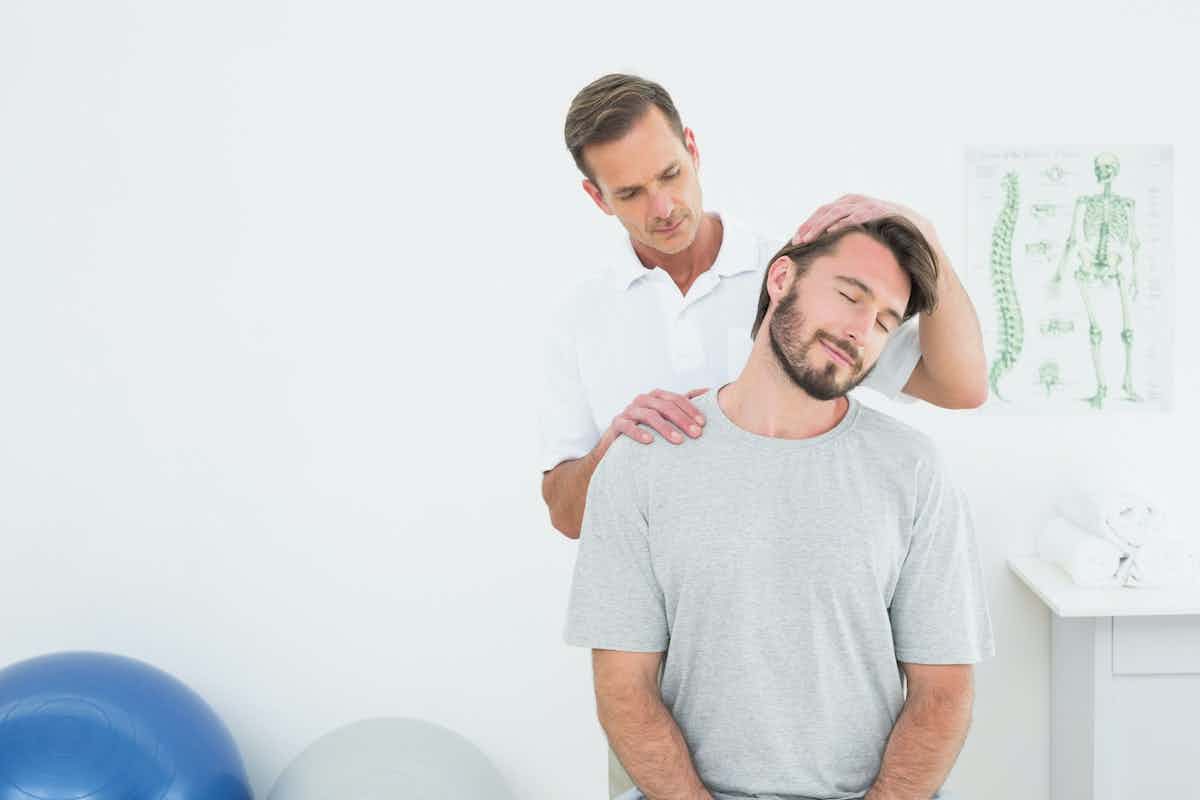 person at a personal injury chiropractor